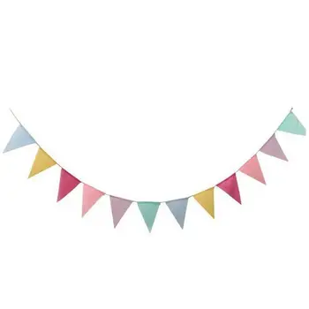 

Garland Triple-cornered flag chain Triple-cornered chain is 4mx12.5cm x 17cm colorful