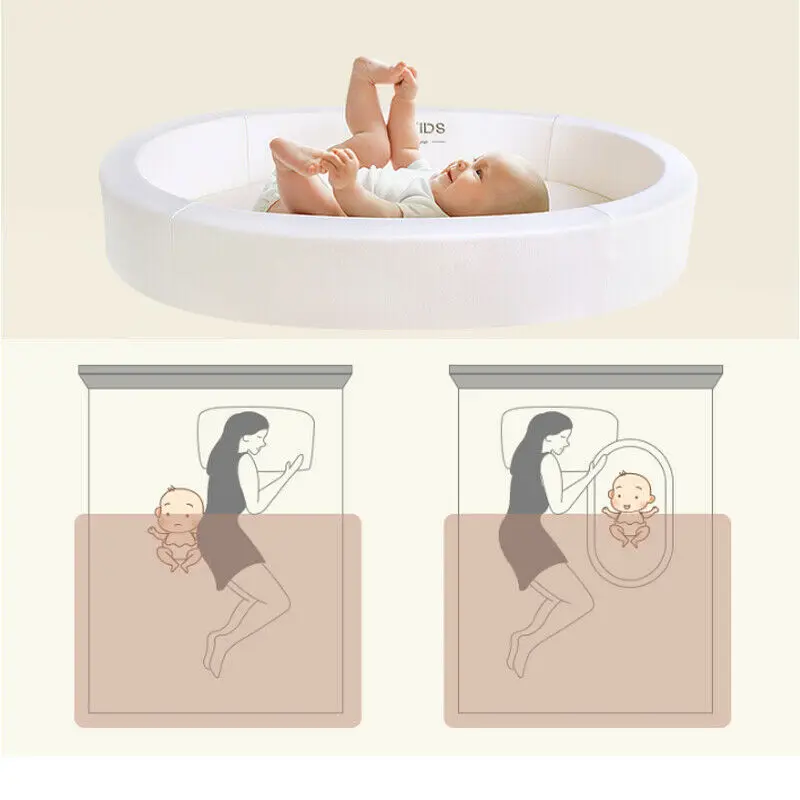 Детская кровать Spirit, переносная детская кроватка с латексным складной матрас многофункциональная кроватка