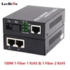 1pair Fiber Port RJ45 Ethernet Ports 100/1000M Media Converter Single Mode Gigable Fibre Optical Transceiver Single Mode 20/25KM