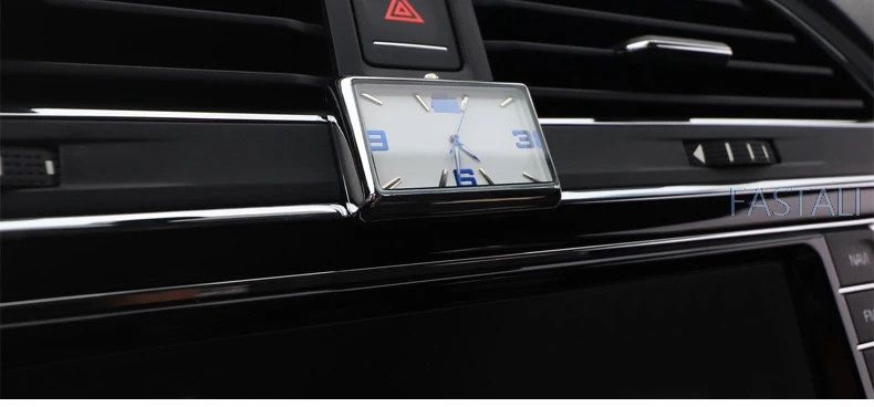 Электронные часы для Tiguan второго поколения-, автомобильные часы с орнаментом для интерьера, автомобильные часы для стайлинга автомобилей