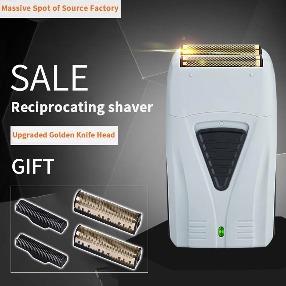 

Electric Shaver for Men Twin Blade professional Reciprocating Cordless Razor USB Rechargeable Shaving Machine Barber Trimmer