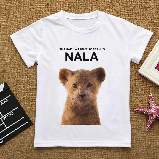 2019 Summer Photo Print Toddler Shirt Lion Tiger Animation Boys Girl T For Simple Round Neck Care Animal Cute Kid T-shirts | Мать и