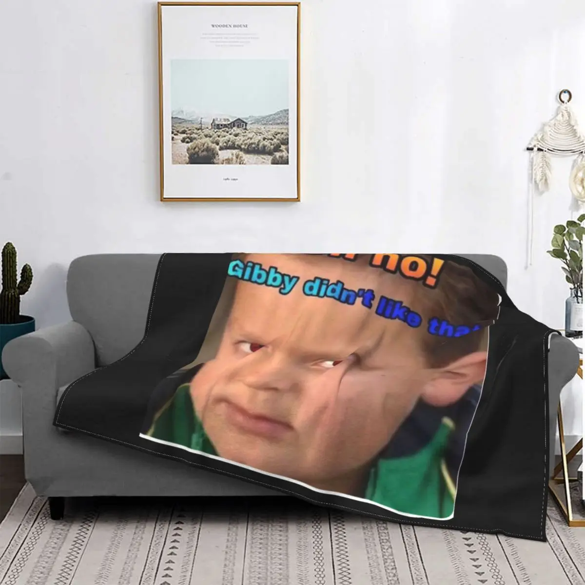 

Gibby Icarly Flannel Blankets Funny Throw Blanket for Home Hotel Sofa 125*100cm Rug Piece