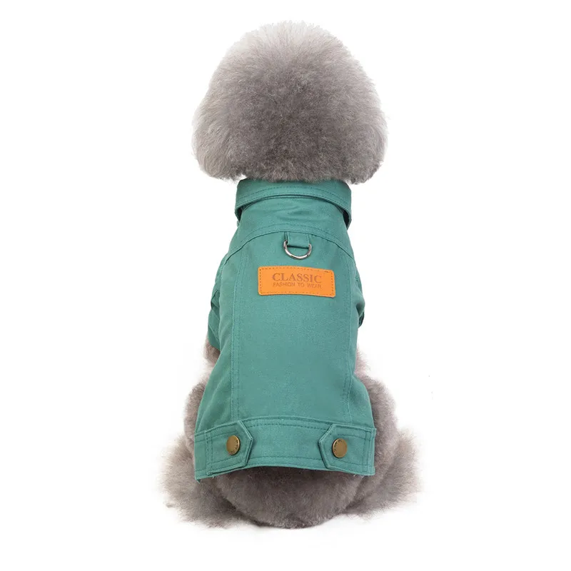 Сезон осень-зима, джинсовая одежда для собак, одежда для собак, джинсовая куртка, одежда для собак, одежда для домашних животных