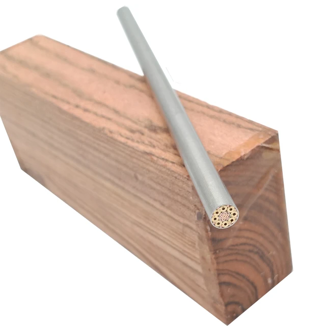 Knife DIY shank brass Mosaics Pin Rivets 130mm length nail steel tube 6mm DIY knife handle screw FIlled with resin G16