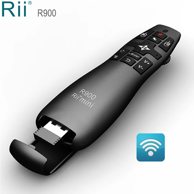 Беспроводная аэромышь Rii R900 2 4G Презентер с лазерной указкой для офиса ТВ