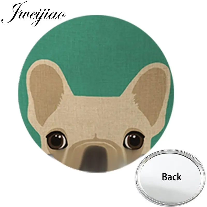 

Youhaken Love Pet Pug Dogs One Side Flat Mini Pocket Mirror Compact Portable Makeup Vanity Hand Travel Purse Mirror