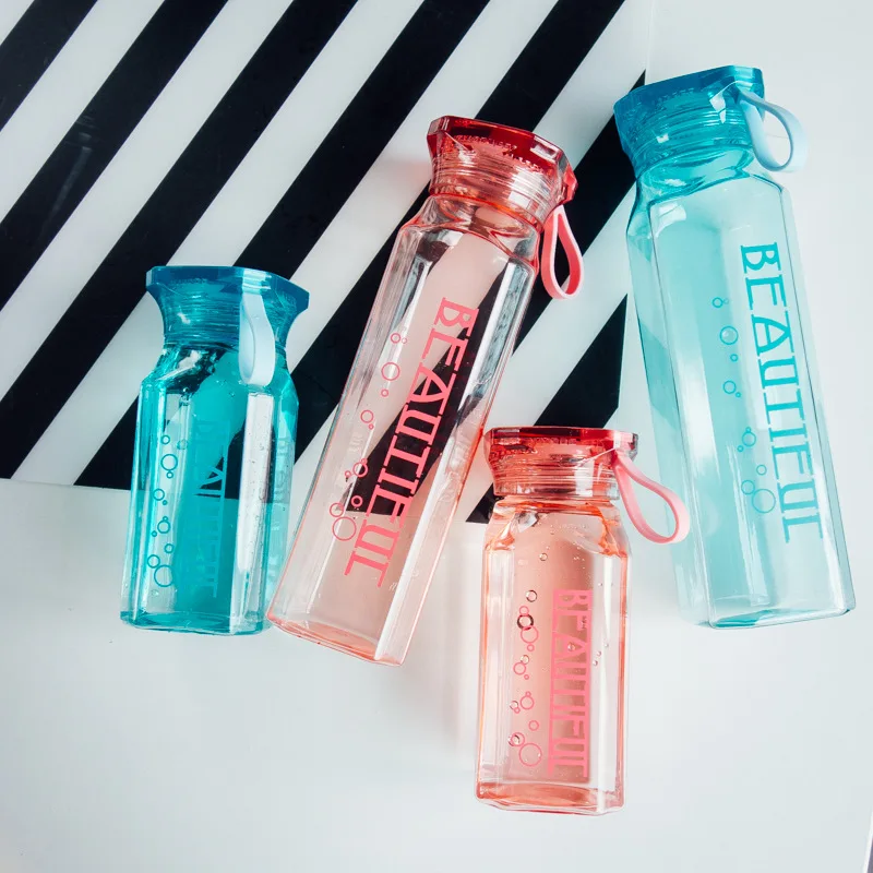 Портативная Милая бутылка для воды индивидуальный ромб My Bottle пластиковая