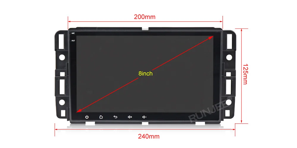 Best 8 inch IPS DSP 4+64G car radio multimedia player For GMC Chevrolet Chevy Yukon Sierra Tahoe Acadia Suburban BT WIFI video output 1
