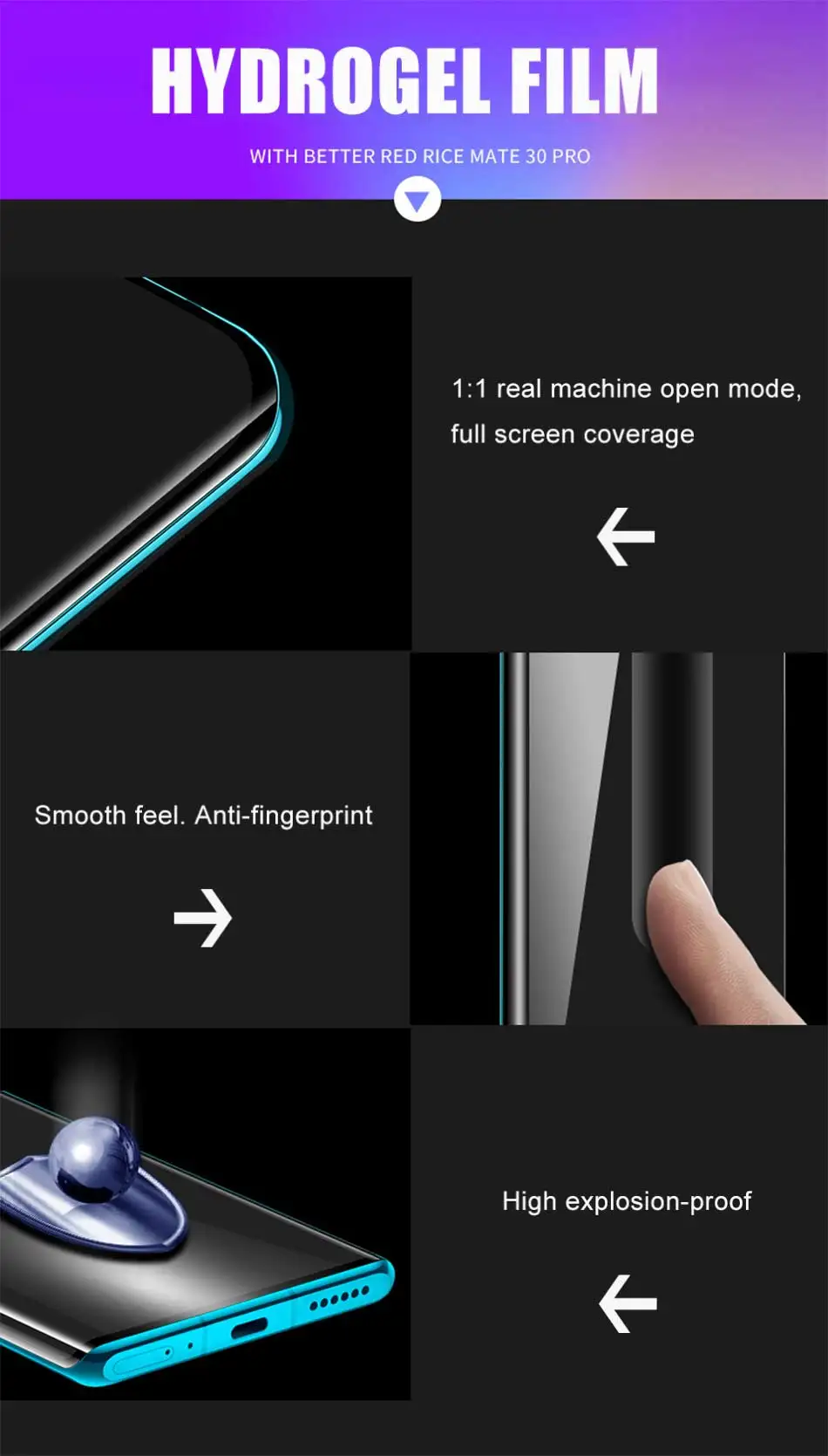 4-1 шт 200D Защитная пленка для huawei mate 30 P20 P30 Pro Защита экрана для huawei P30 P20 mate 20 Lite Гидрогелевая пленка