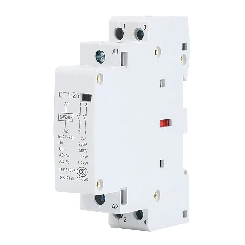 CT1-25 Американская классификация проводов 2р 25A 220 V/230 V 50/60HZ Din rail бытовой ac Контактор В соответствии с стандартом 2NO 2NC или 1NO 1NC
