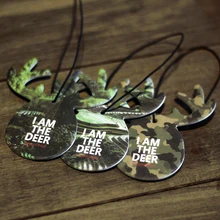 Освежитель воздуха для автомобиля с изображением милых рогов, ароматические бумаги, подвесной декор, рождественский подарок, зеркало заднего вида, украшение