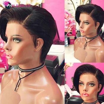 

Silkswan Hair Short Hair Wigs 150 Density 13*4 Lace Front Wigs Pixie Cut Wigs For Women Brazilian Human Hair Wigs