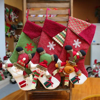 

Handmade Christmas decorations Stockings Christmas gifts Stockings hanging Stockings Santa Claus Stockings Santa Claus Snowman d