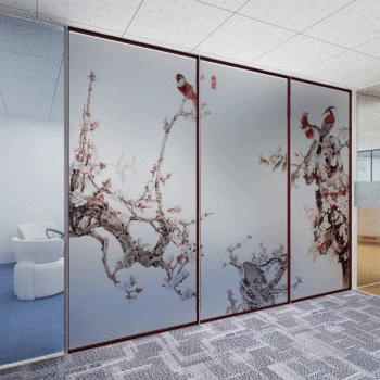 

New Chinese plum electrostatic film glueless transparent opaque bathroom window glass anti-light decorative window sticker