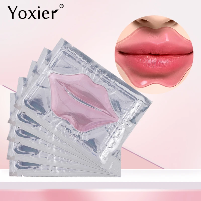 Yoxier Crystal Collagen Lip Mask Moisturizing Pads Patch for Lip Patches Exfoliating Lips Plumper Pump Essentials 1
