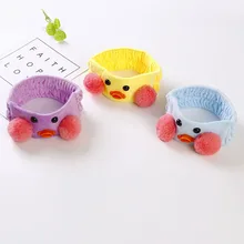 Jiang тонкий фильм знаменитостей Стиль Настраиваемый милые волосы Ленточные утенок аксессуары для волос Мультяшные волосы полосы корейский стиль