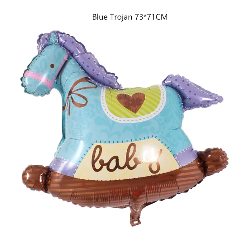 Blue Torjan 1 шт. шар животных лев с кроликом для детей День рождения животных вечерние украшения Babyshower вечерние аксессуары для животных Вечерние - Цвет: Blue Torjan