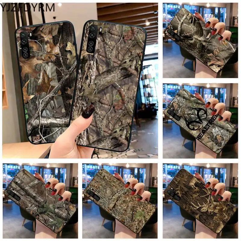 

YJZFDYRM Realtree Real Tree Camo Phone Case for Huawei P20 P30 P40 lite E Pro Mate 30 20 Pro P Smart 2020 P10