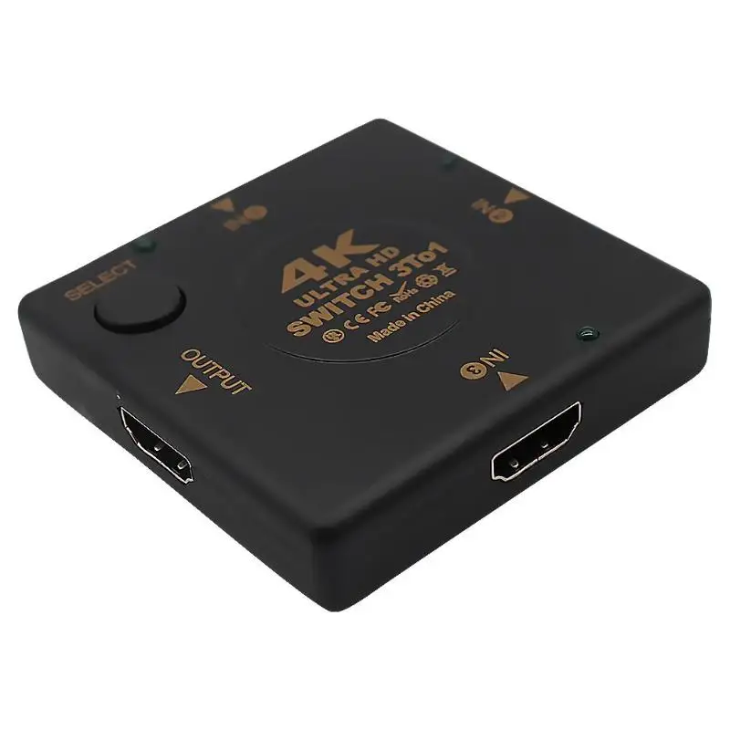 Мини 3 порта 4K x 2K 1080P HDMI коммутатор квадратный видео сплиттер конвертер Поддержка 3D низкое энергопотребление и энергосбережение