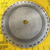 Dial clockwise round piece 360 degree stainless steel measuring instrument 94x8x1 2