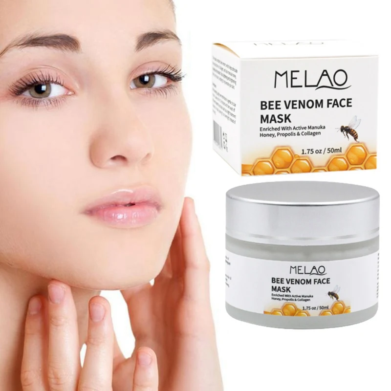 Лифтинг маска для лица Manuka Honey ночная крем против старения морщин Bee Venom