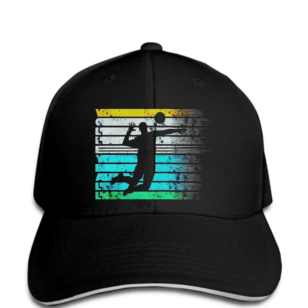 Забавная мужская бейсбольная кепка для женщин, новинка, кепка для волейбола, винтажная, ретро силуэт, состаренная, крутая Кепка