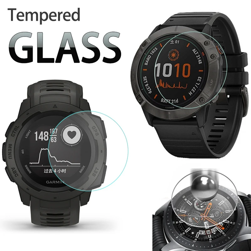 Прозрачное закаленное стекло HD для Garmin Fenix 6 6S 6X Pro Защита экрана Rorerunne 620 630 645 935 945