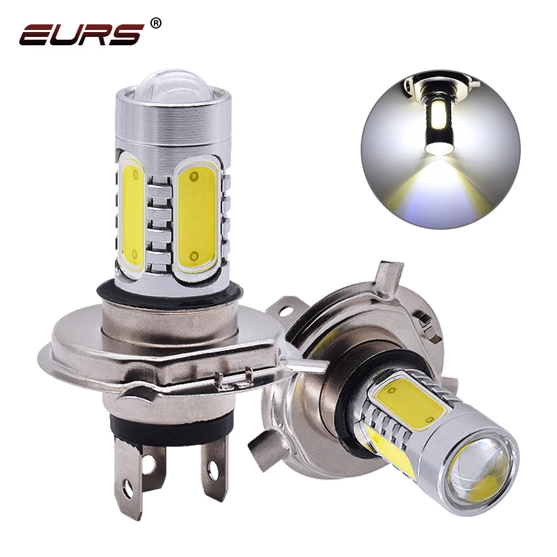 reflujo Entretener Describir Lámpara led para faro delantero de motocicleta, Kit de conversión de  bombillas automáticas H4, H7, H11, 9005, 9006, 881, H3, COB _ - AliExpress  Mobile