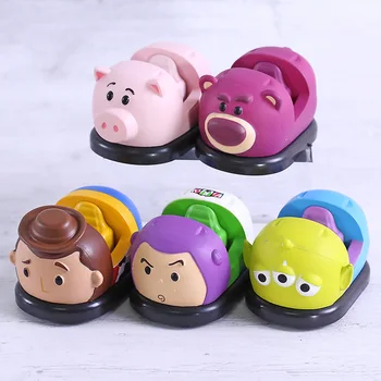 

Toy Story Woody Buzz Lightyear Alien Hamm Lotso Pull Back Car Mini PVC Action Figures Toys for Kids Gift 5pcs/set