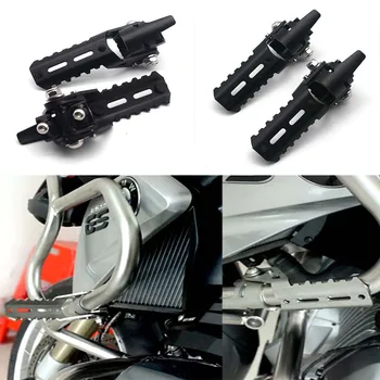 

2 Pcs Motorcycle accessries Front Foot Pegs Pedals Footrest Highway For B M W Pipes Triumph Tiger ExplorerFor R1200GS LC Black