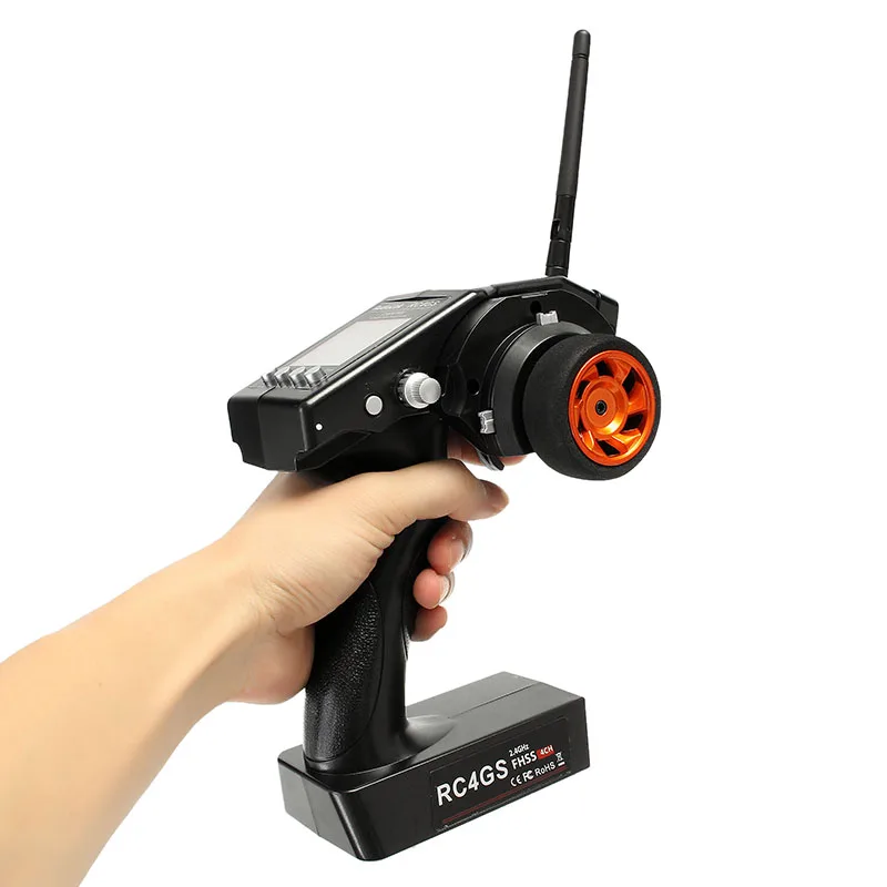 RadioLink 4 канала RC4GS/RC4G 2,4G 4CH пистолет контроллер передатчика+ R6FG гироскоп внутренний приемник для RC автомобилей Baja RT лодка Rx