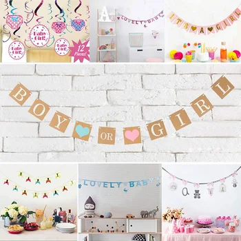 

Baby boy and girl one-year-old flag decoration colorful wedding flag string deecoration