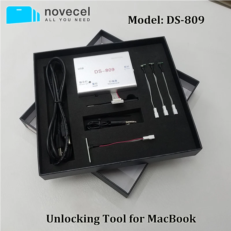 

Novecel DS-809 Unlocking Tool Box EFI BIOS unlock for Macbook iMac Air SPI ROM ic read write DS809 for unlock macbook icloud sn