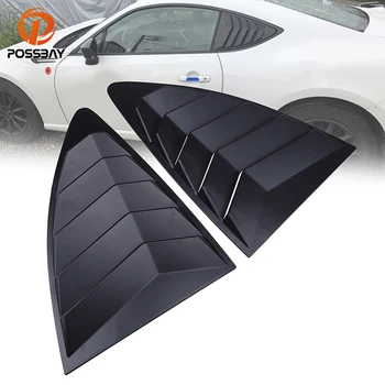 

POSSBAY 1 Pair Rear Window Louver Cover Fit for Subaru BRZ 2012-Present Automobiles Window Louver ABS Plastic Rear Window