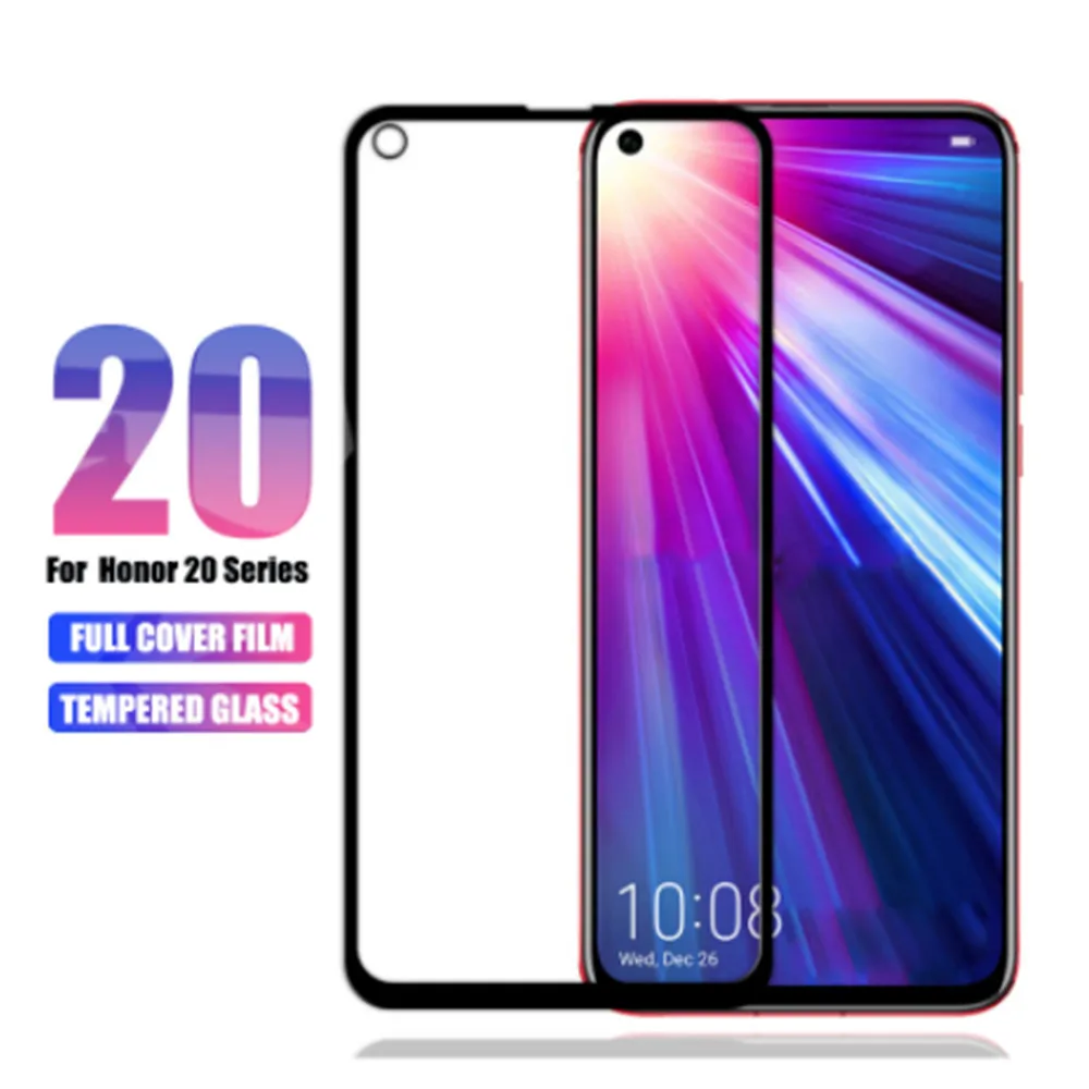 Закаленное стекло для Honor 20i 20pro 8c 8a 8x 7x Max полное покрытие защитная пленка экрана