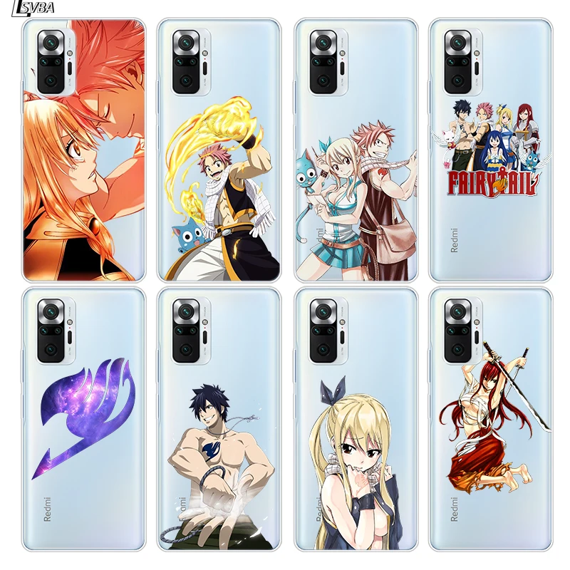 Anime Manga Fairy Tail Silicone Cover For Xiaomi Redmi Note 10 10S 9 9S Pro Max 9T 8T 8 7 6 5 5A 4X 4 Phone Case | Мобильные
