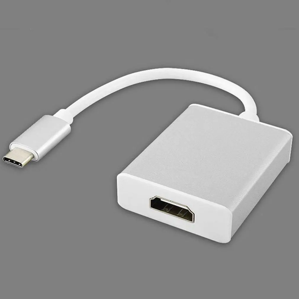 Портативный размер металлический usb type C USB-C до 4 к HDMI/VGA Кабель-адаптер конвертер подходит для ноутбука Macbook