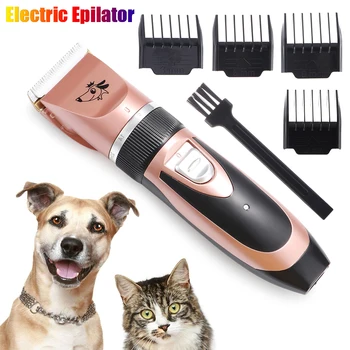 

Professional Pet Cat Dog Fur Hair Low-noise Cordless Clipper/Trimmer/Shaver Kit Multi-function Electric Epilator Hair Removal To