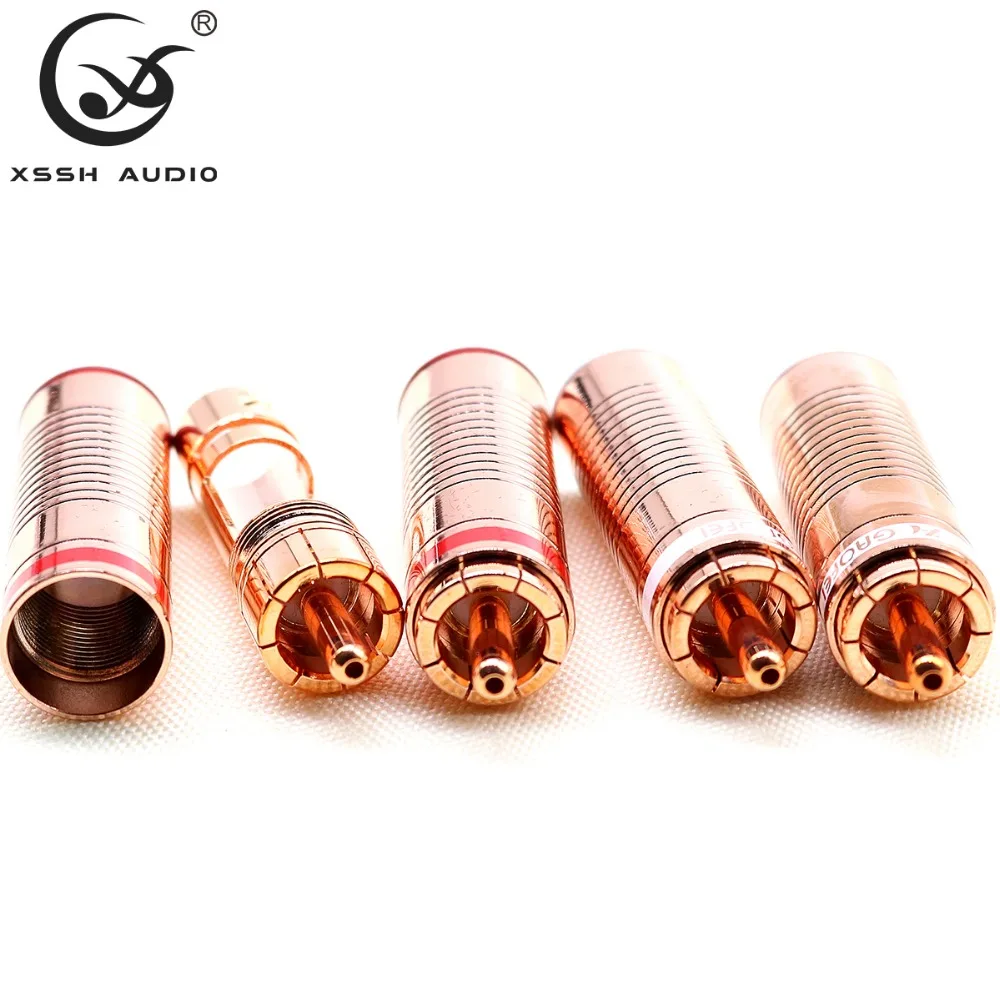 4 шт. XSSH аудио GF RED05R подарочная упаковка металлический корпус Hi Fi DIY красный Чистый