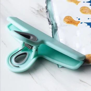 

Portable Kitchen Storage Food Snack Seal Sealing Bag Clips Sealer Clamp Plastic Tool Kitchen accessories File Stationery Clip