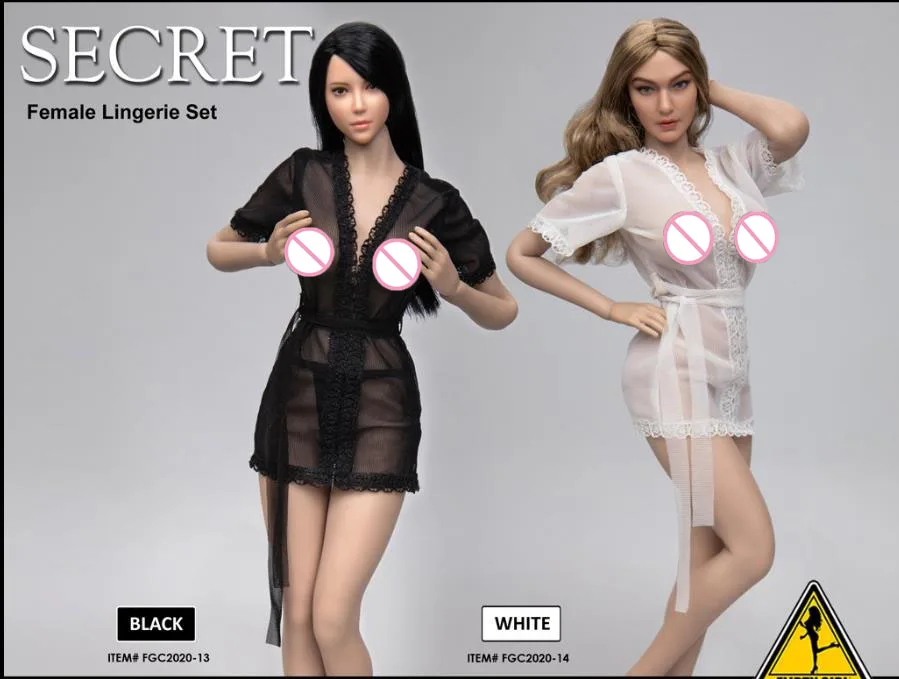 In stock FLIRTY GIRL COLLECTIBLES FGC2020-13 1/6 Female sexy Nightgown See-through pajamas 3 color fit 12'' action figure | Игрушки и