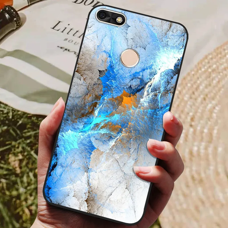 Huawei P Smart 5.65-inch TPU Soft Silicone Cute Wolf Back Cover Case
