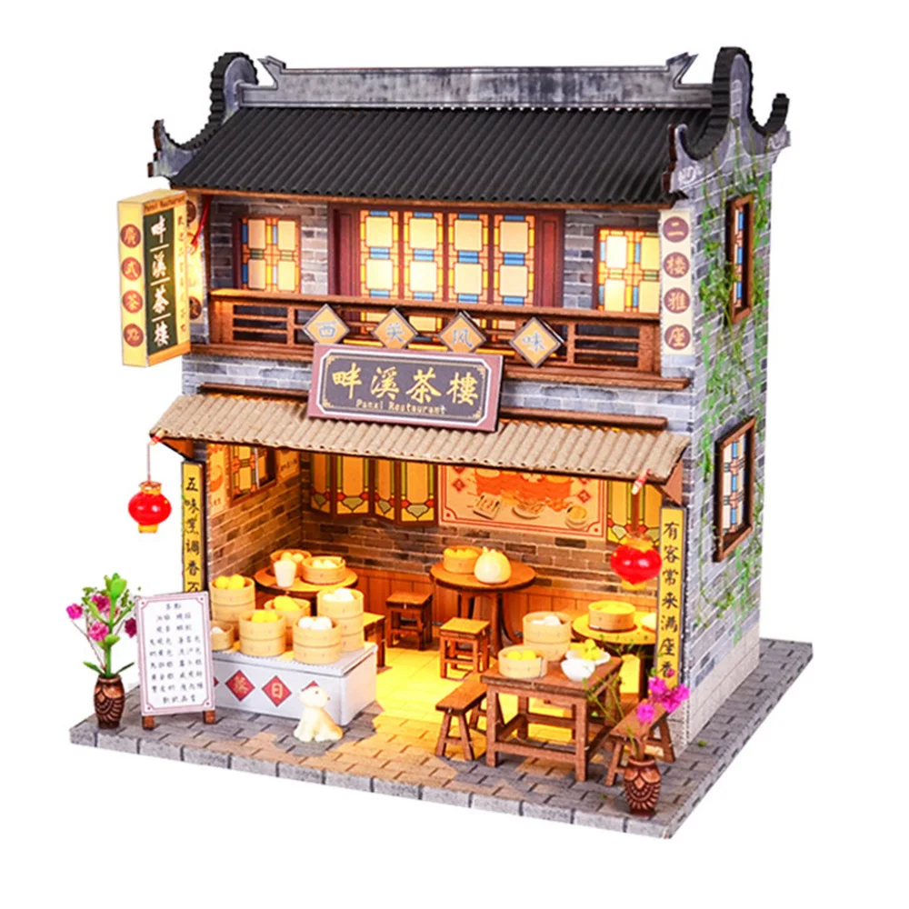 

1Pc Miniature Exquisite Creative DIY House Adornment House Model Educational Toy Mini House for Children Gift4 Home Party