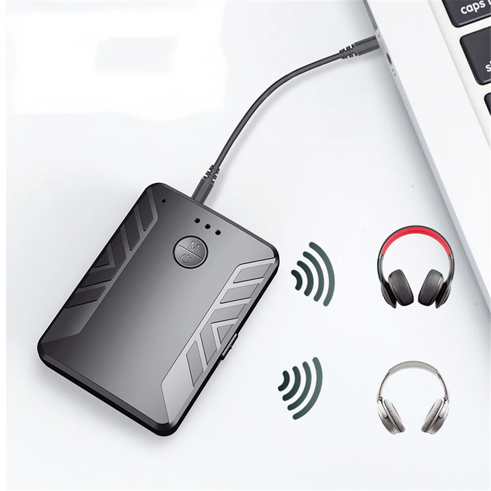 

Wireless Bluetooth-compatible Adapter 5.0 Connect Two Earphones Home And Car Receiver Transmitter At The Same Time