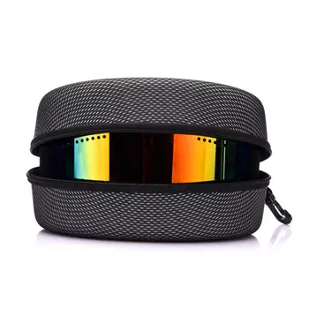 

Waterproof Ski Glasses Storage Box With Hook Large Hard Sports Glasses Case Ski Snowboard Snow Goggles Holder Zipper Closure