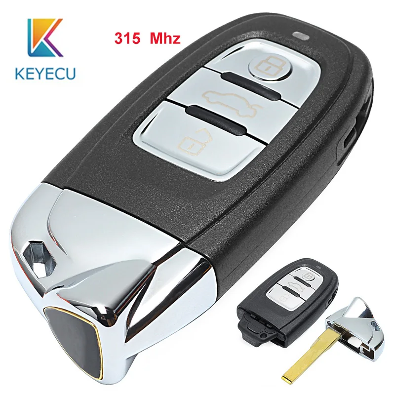 KEYECU 315 МГц 8T0959754C/8T0959754G изменениями для Lamborghini 3 Btn дистанционный смарт ключ-брелок для Audi A4 S4 A5 S5 RS5 Q5 Quattro