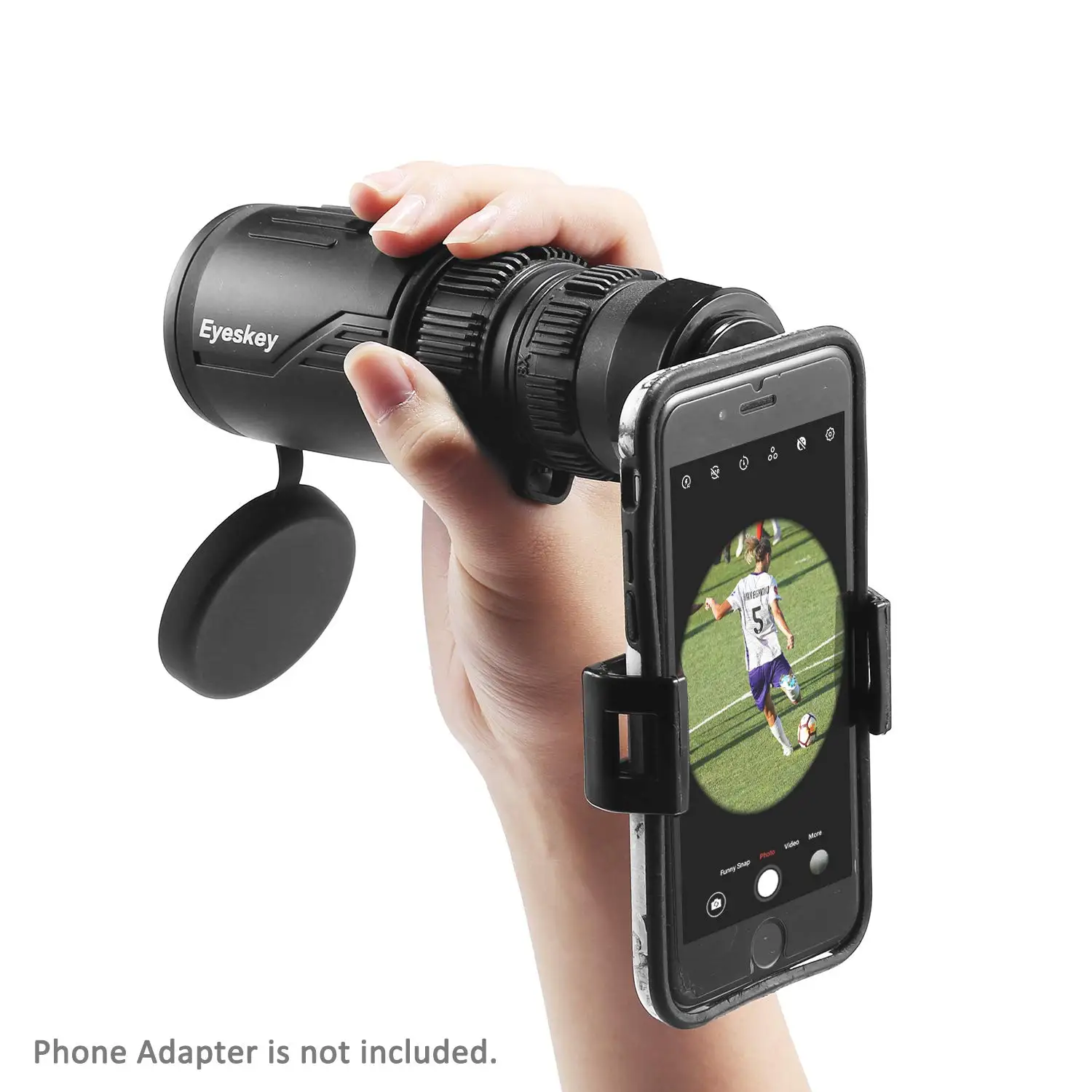 

Eyeskey 8-24x42 Zoom Binoculars Telescope HD Scope FMC Optics + Smartphone Capturer Adapter Barcket
