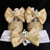 Turkey Design Boutique Baby Girl Gold Crown Jewerly Diamond 1st Birthday Gown Outfit Photography Rhinestones Crib Shoes 1