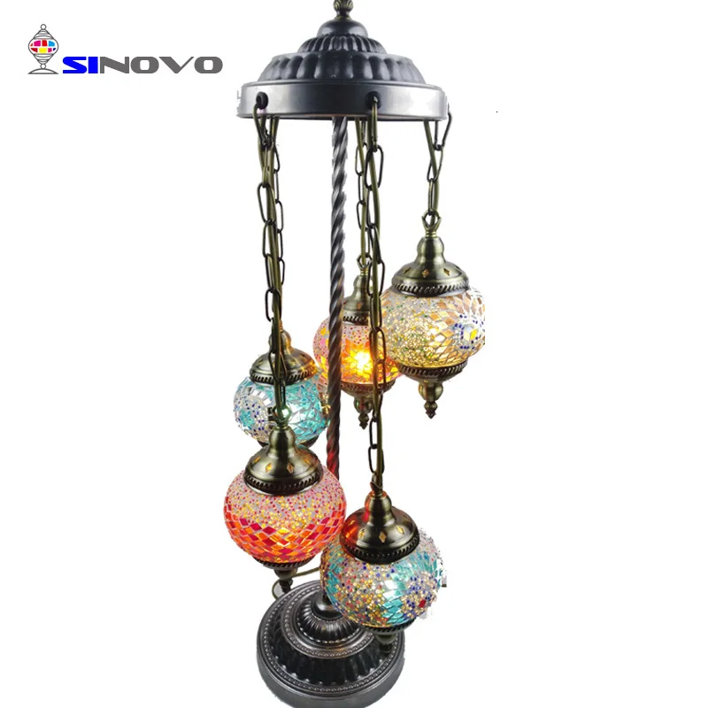 

Sinovo Amazing Cheap 5 Light Chandelier With Handmade Glass Mosaic American Style Chandelier lampadaire de salon
